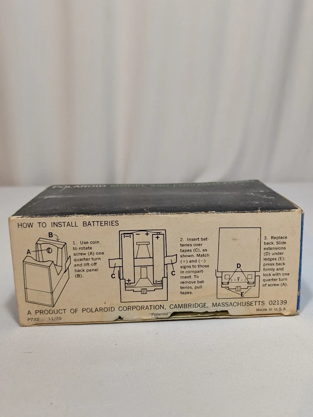 Vintage Polaroid 490 Focused Flash Original w/ Box Photography Camera Bulb